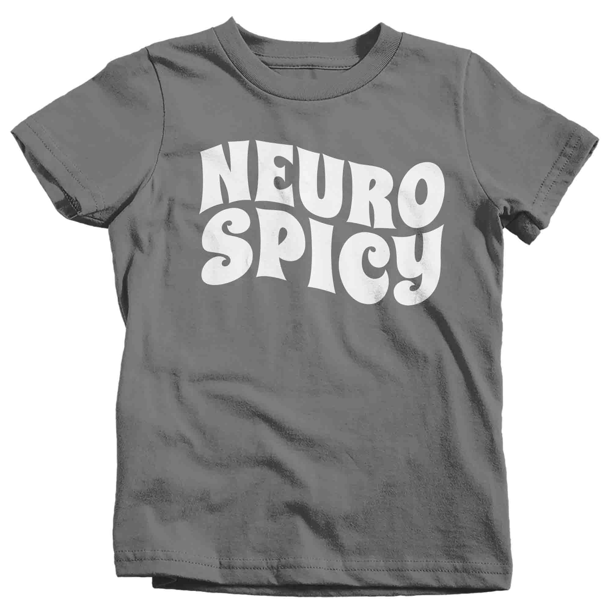 Kids Funny Neuro Spicy Neurodivergent T Shirt Autistic Shirt ADD Awareness T-Shirt Divergent TShirt 