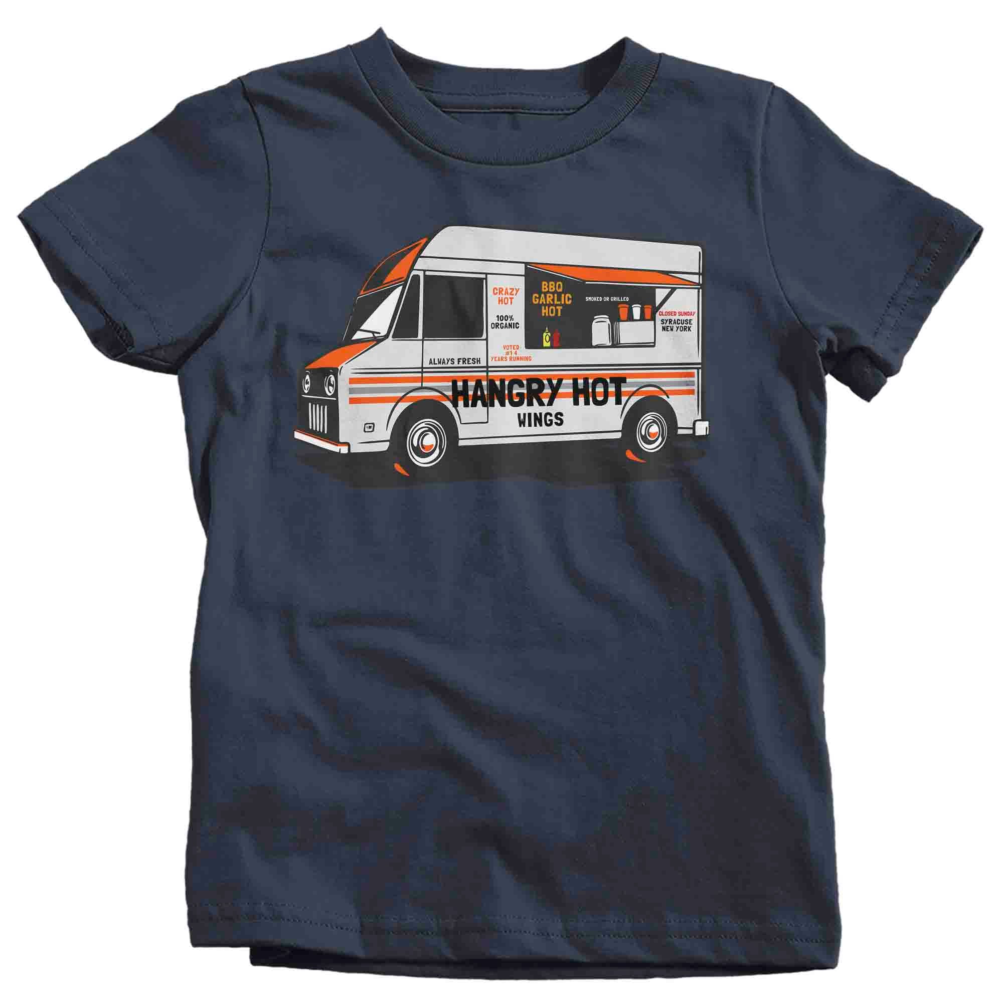 Kids Personalized Food Truck Shirt Custom Restaurant T Shirt Cook Chef Wings Burgers Tee Graphic Uni