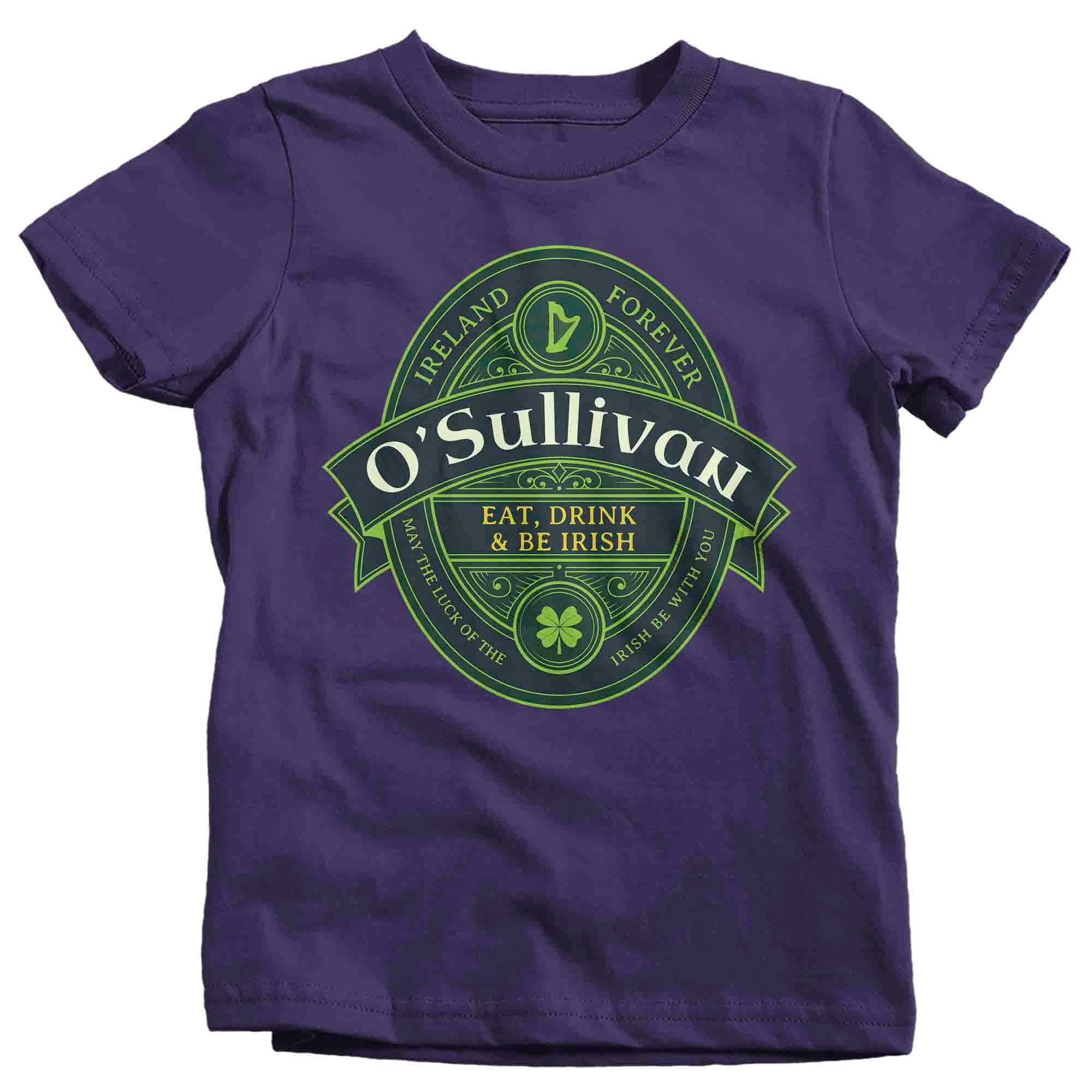 Kids Personalized Irish Shirt St. Patrick's T Shirt Ireland Crest Celtic Pride Heritage Family C