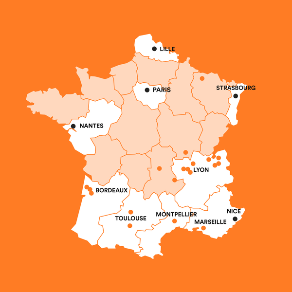 Carte de France des animations YY Vertical 2023