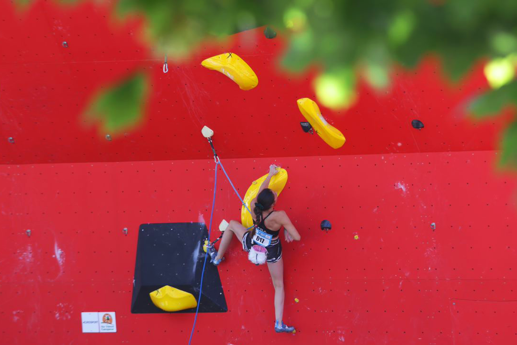 Helene Janicot Climbing World Cup Chamonix 2023