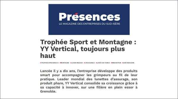 article sur YY Vertical dans le magazine Présences