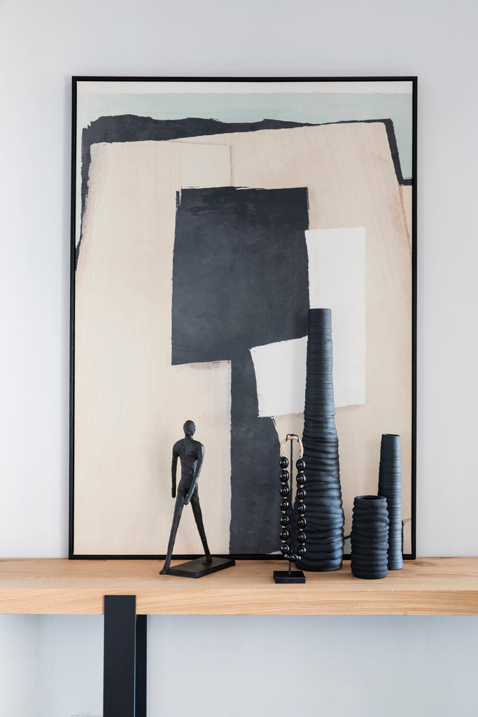 Wall art is a key element in minimalist interior design