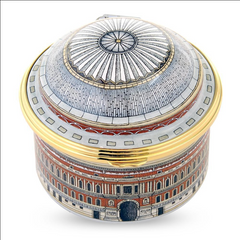 Product packshot image of royal albert hall musical enamel box by Halcyon Days