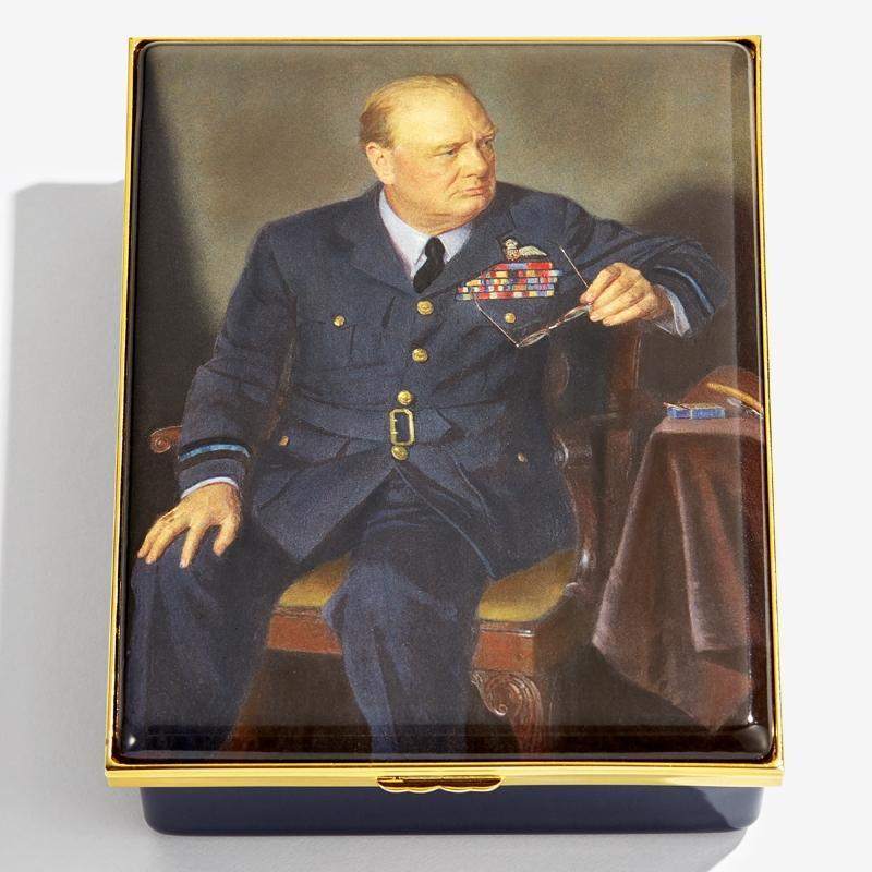 Churchill Portrait by Douglas Chandor Prestige Box – Halcyon Days