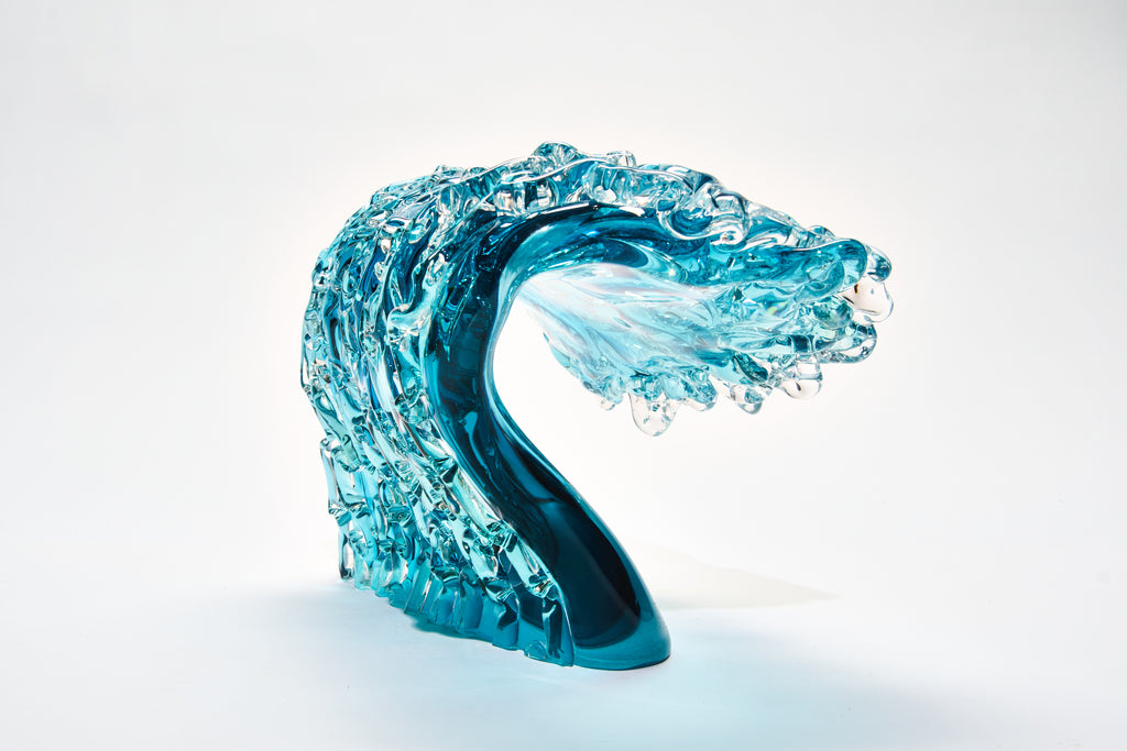 Peter Layton, New Wave, Hotsculpted glass, H18.5 x W23.5 x D16cm, £2,700