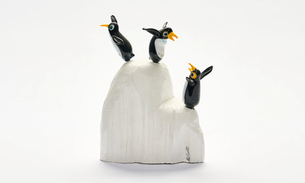 Penguin Trio on Iceburg - Philip Vallentin, available at our gallery