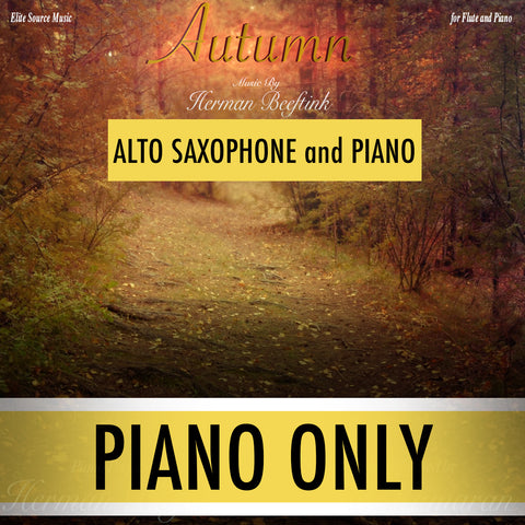 Autumn Alto Sax Piano Only