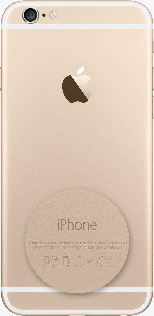 En iphone der viser modelnummeret bag på iPhone
