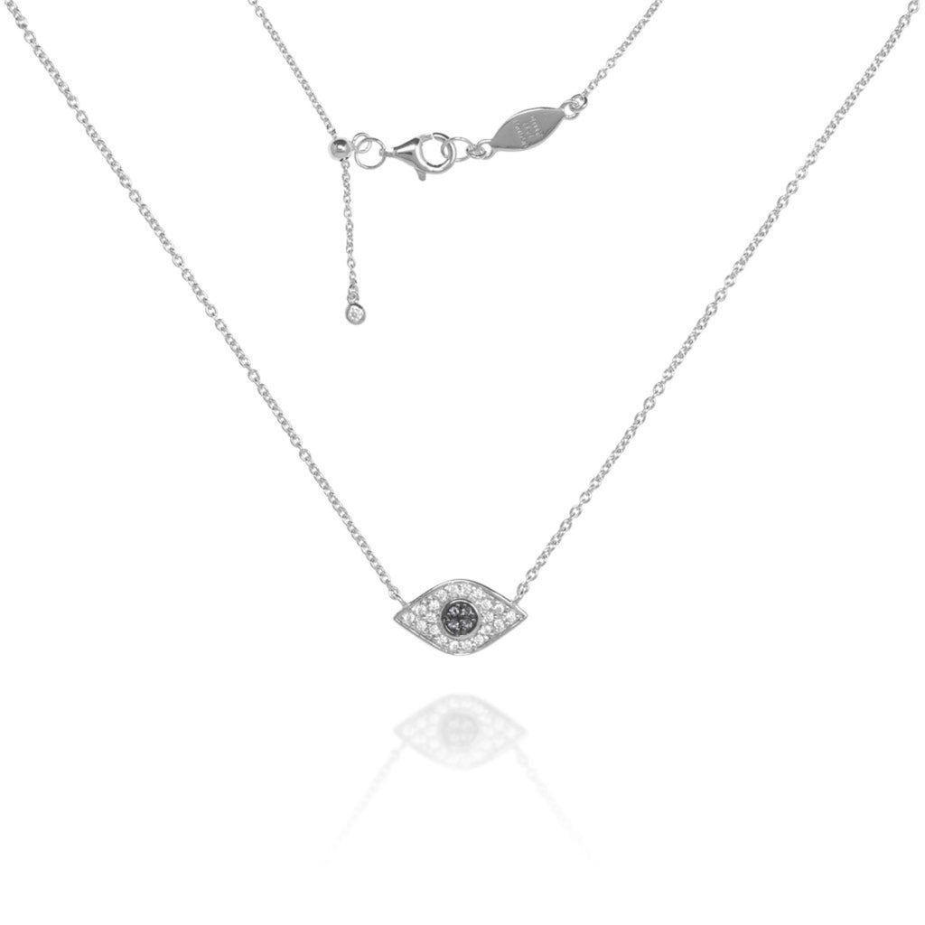 NG-10/G/F - Chain and Bead Necklace with Hanging Cubic Zirconia (New C – Penny  Levi London