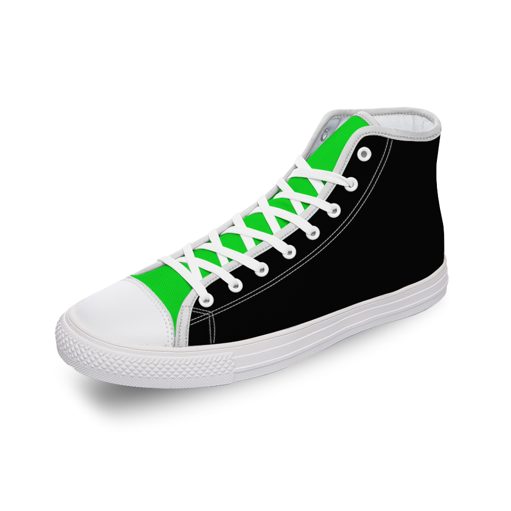 lime green canvas shoes