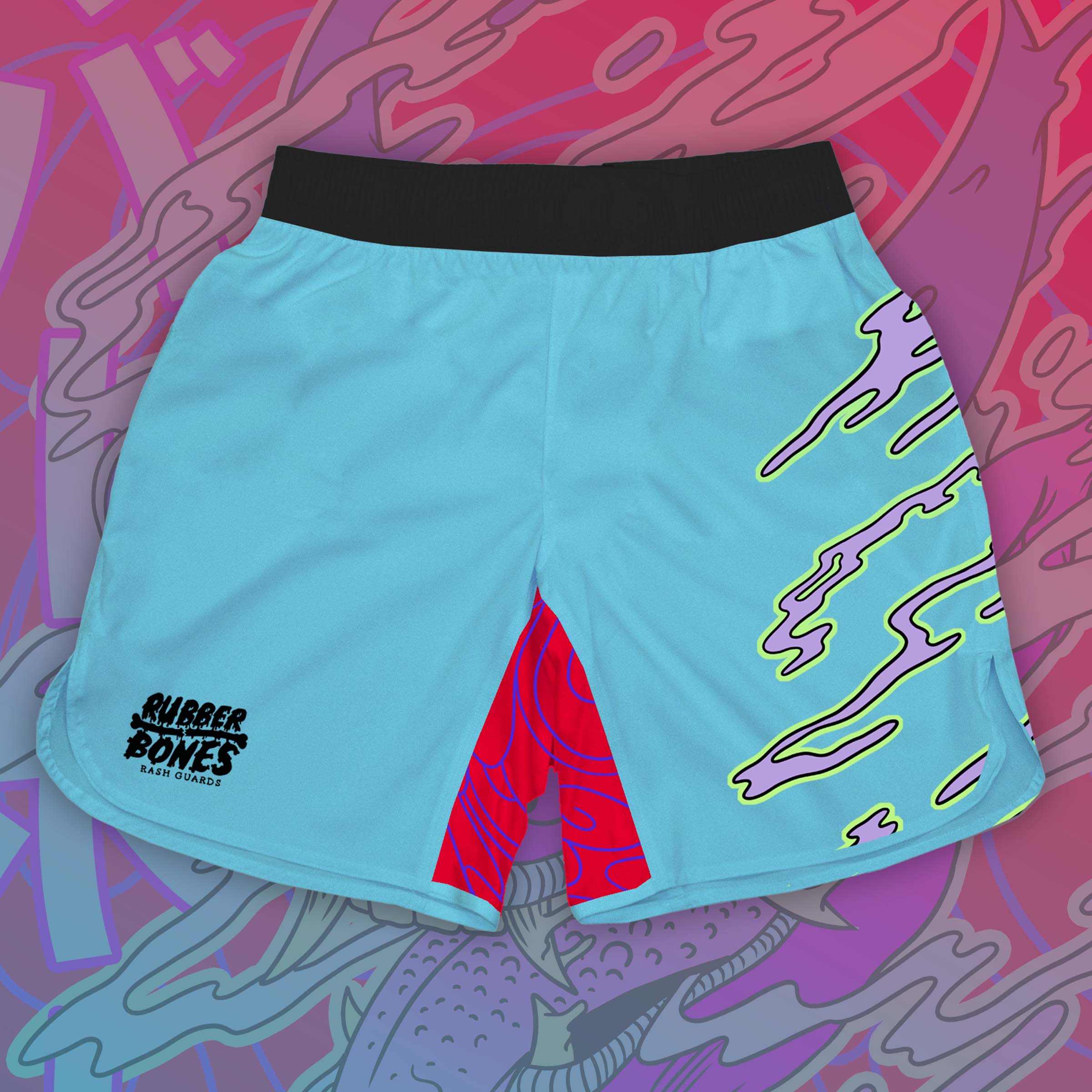 Skullwave Grappling Shorts – Rubber Bones Rash Guards