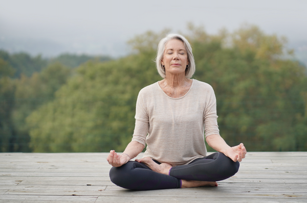 woman meditating