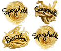 Pasta Types: Spaghetti, Garganelli, Bucatini