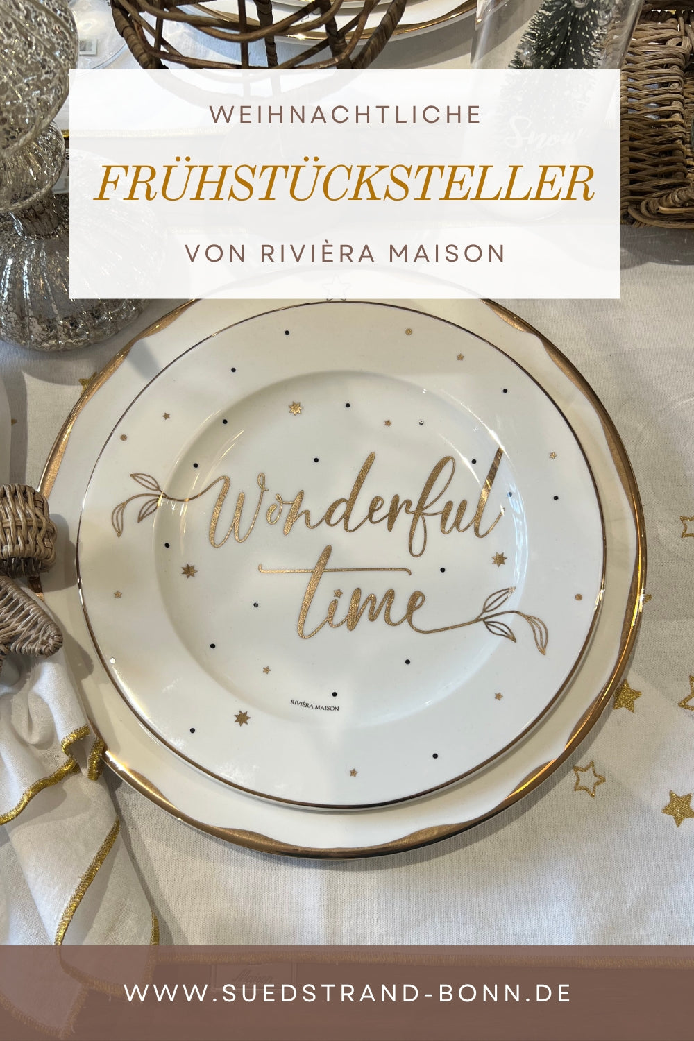 Weihnachtlicher Frühstücksteller von Rivièra Maison