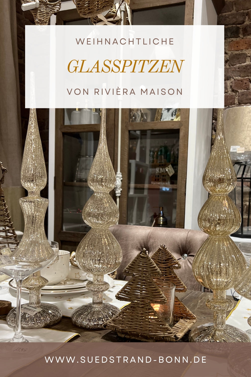 Weihnachtliche Glasspitzen von Rivièra Maison