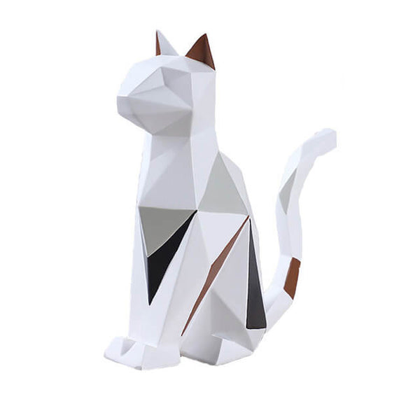 Statuette Chat Geometrique Decoration Chat Animoment