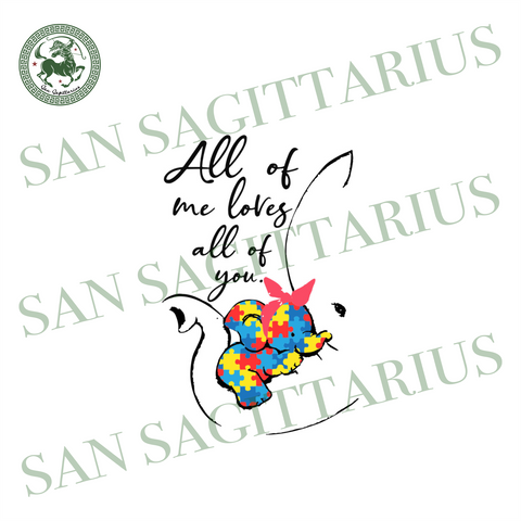 Download Autism Awareness Customized Tagged Elephant Svg San Sagittarius