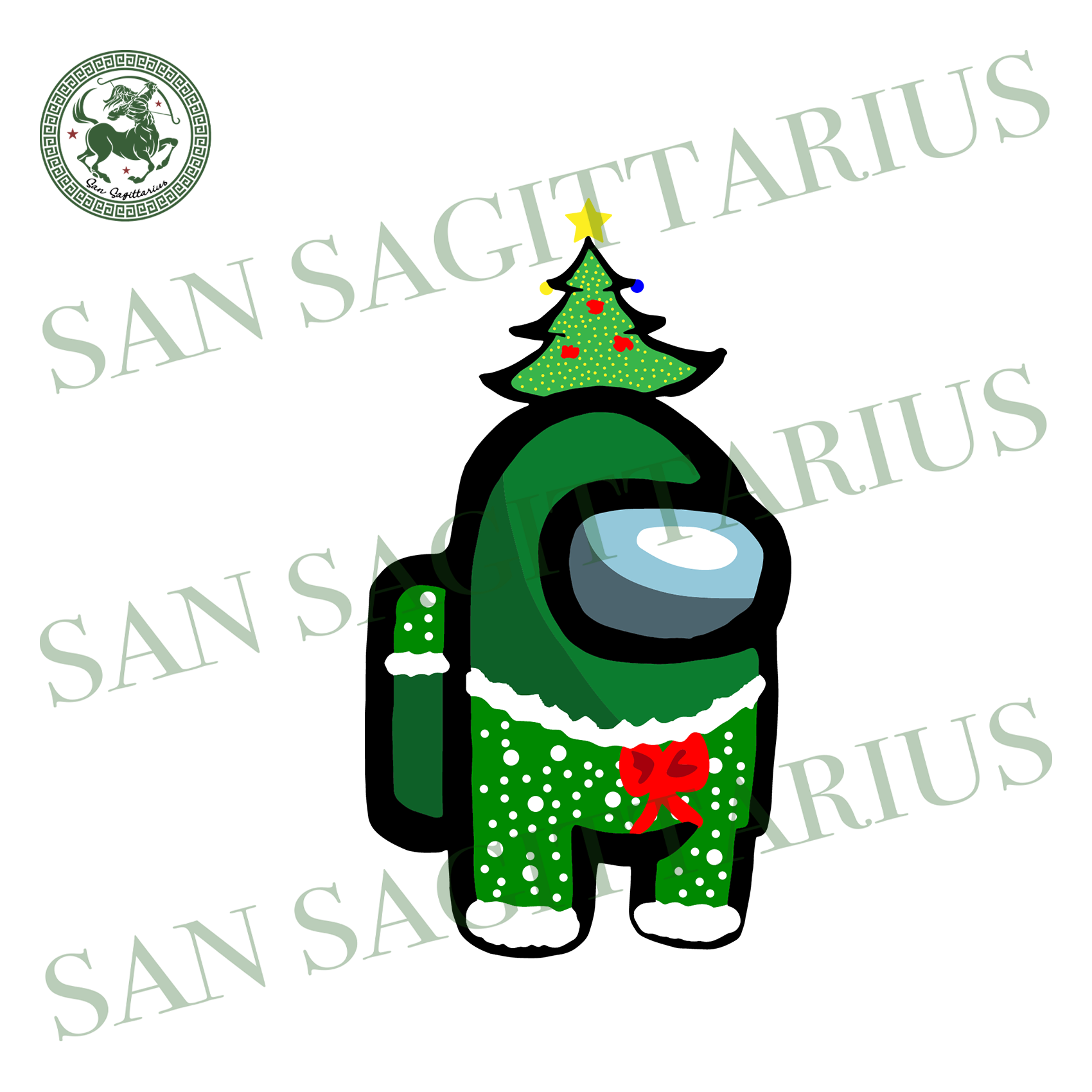 among us christmas svg