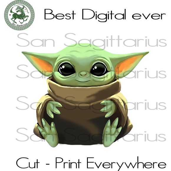 Download Baby Yoda Star Wars PNG Yoda Shirts Best Gift For Kids Bestie Family I - San Sagittarius