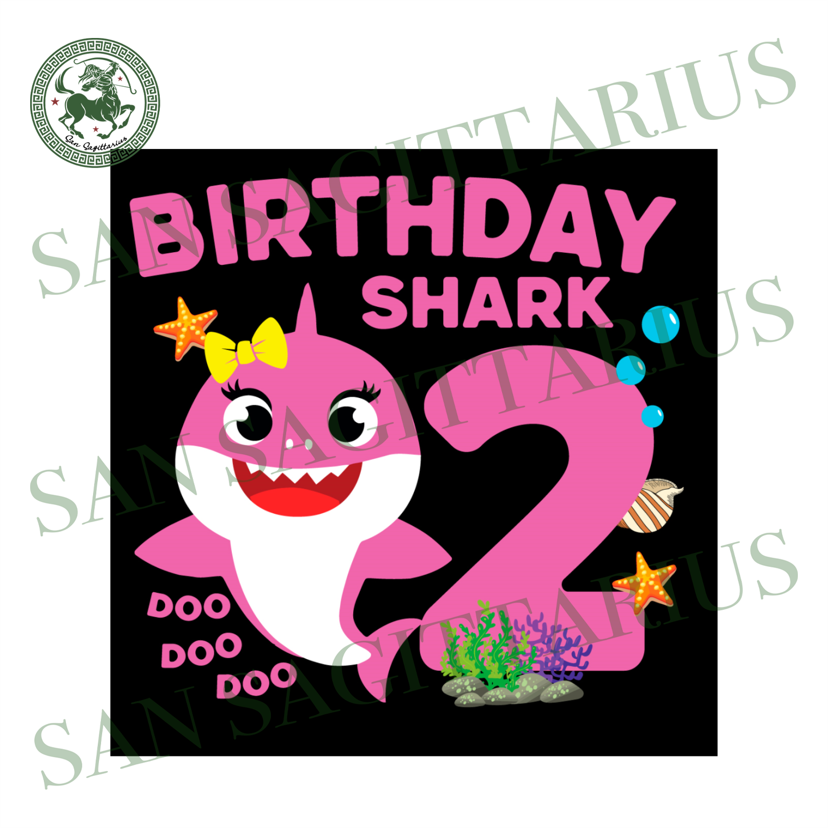 Free Free 88 Baby Shark 2 Birthday Svg SVG PNG EPS DXF File