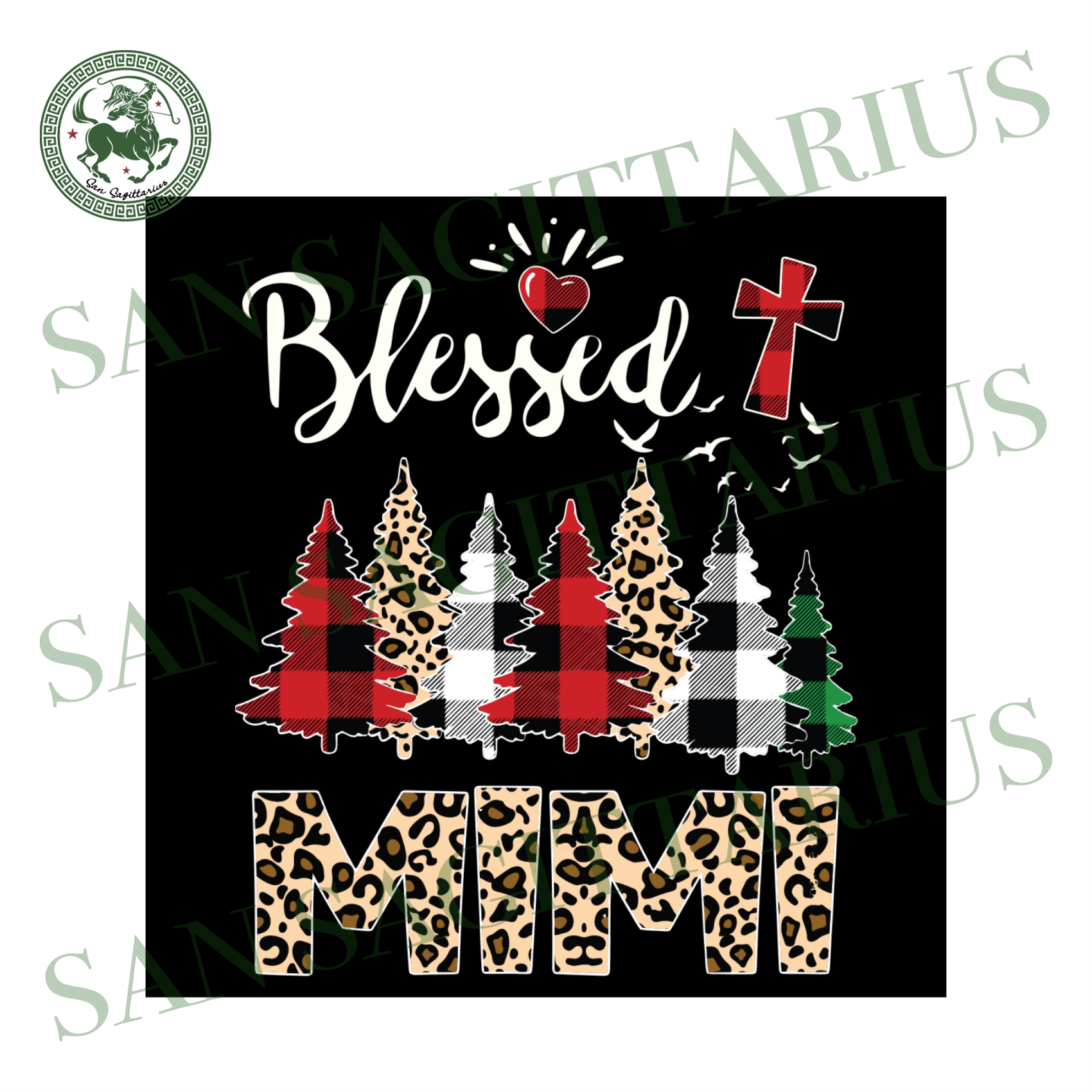 Download Blessed Mimi Svg Christmas Svg Christmas Trees Svg Blessed Svg Che San Sagittarius