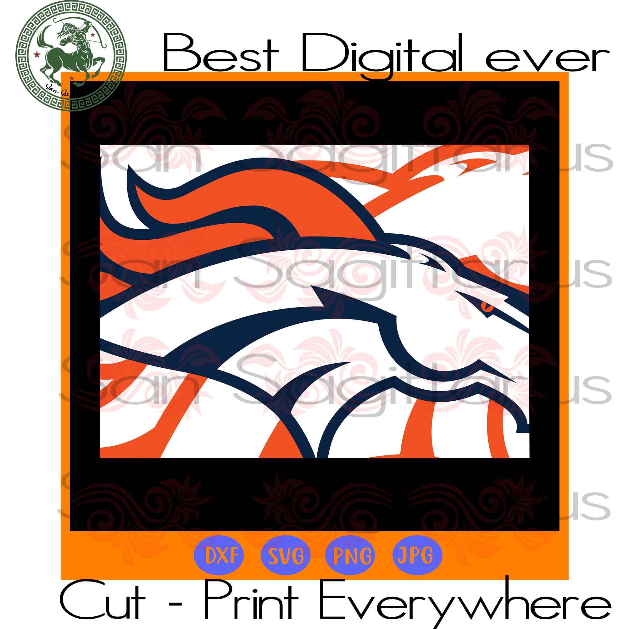 Download Denver Broncos NFL Logo map, Denver Broncos Logo Svg ...