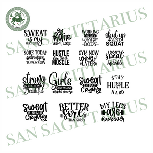 Download Girls Gym Quotes Svg Bundle Sport Svg Gym Svg Bundle Gym Saying Gi San Sagittarius