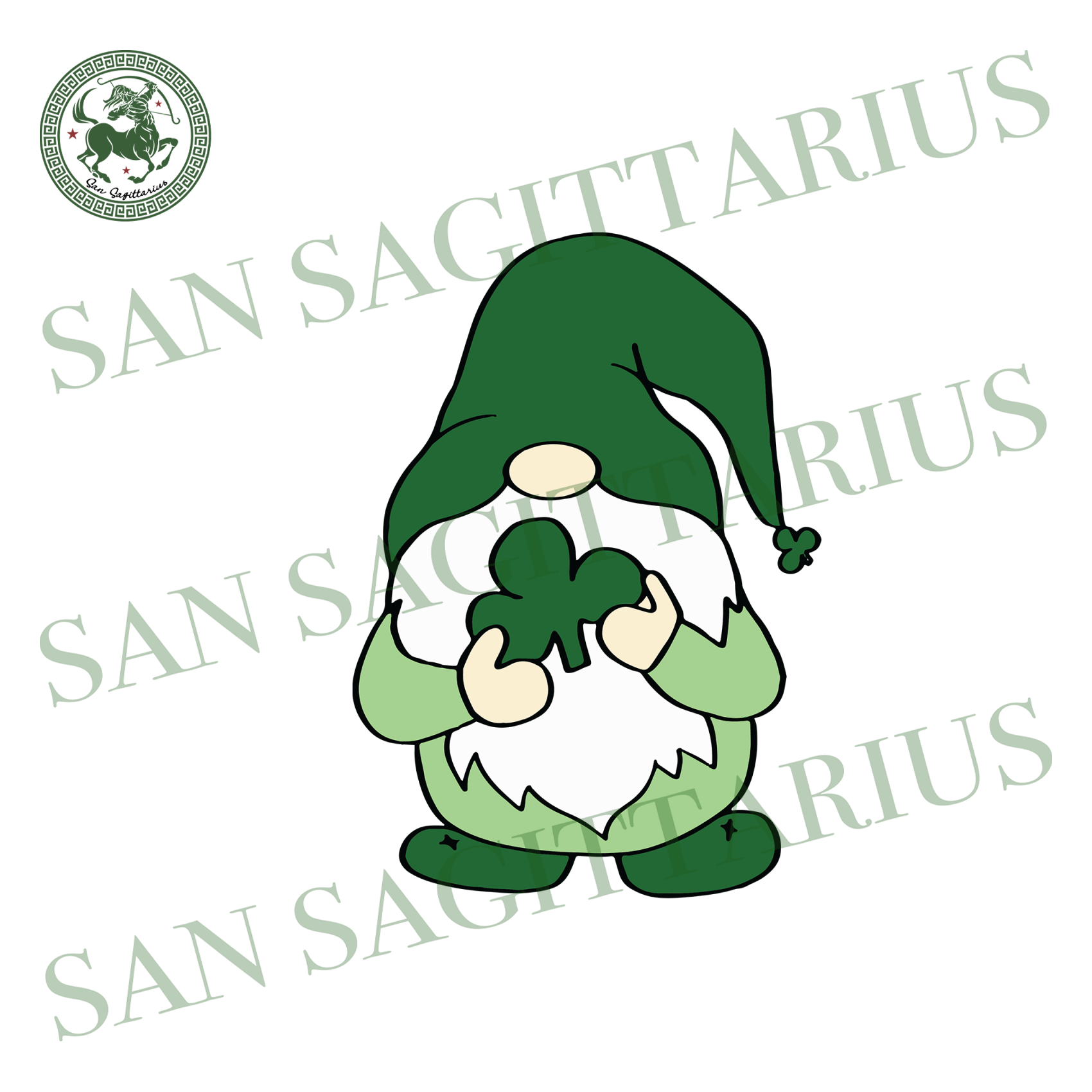 Download Gnome With Shamrock, Christmas Svg, Gnome Svg, Love Gnome ...