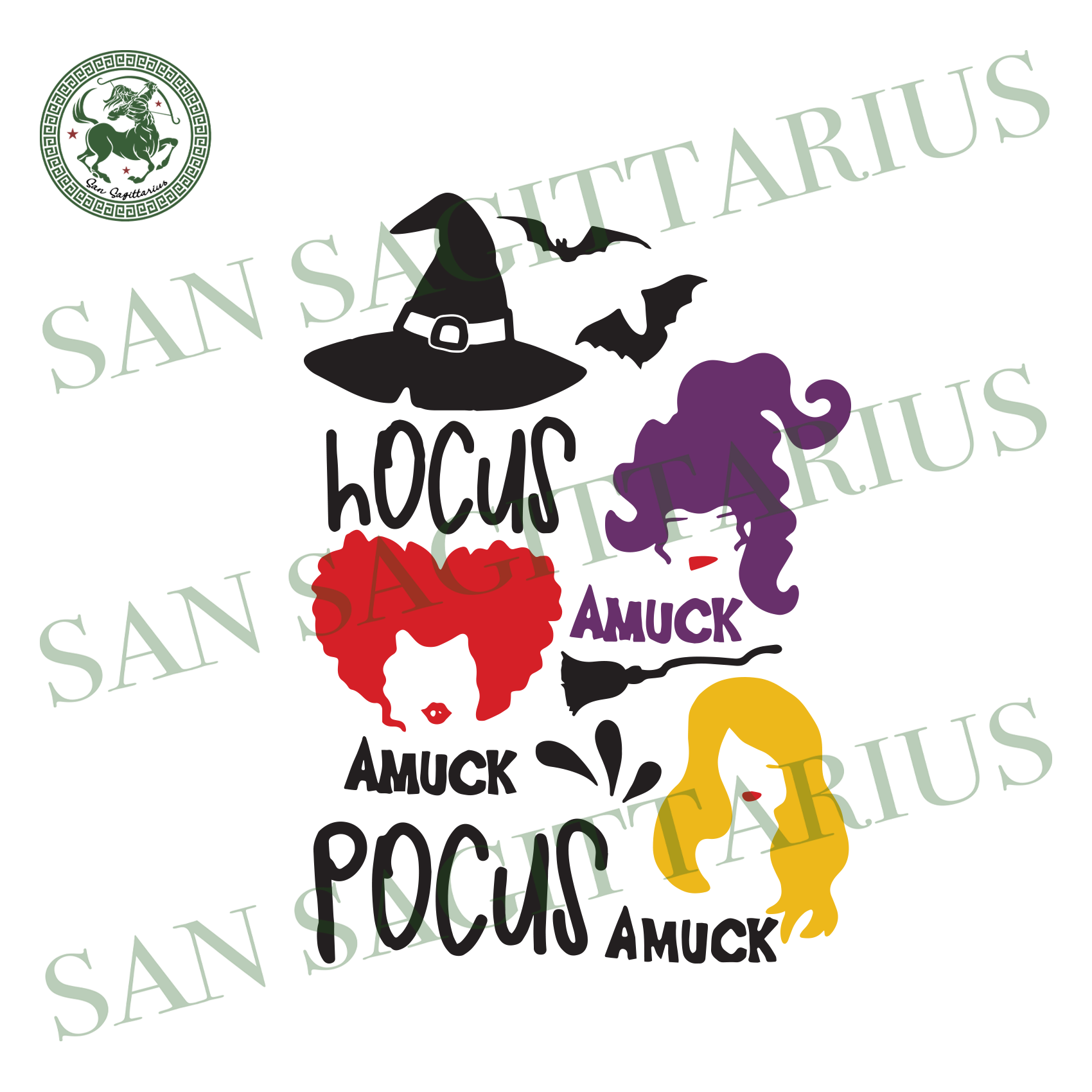 Download Hocus Pocus Amuck, Halloween Svg, Witches Svg, Witches ...