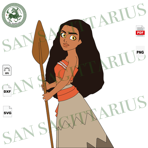 Funny Movie Character Svg San Sagittarius ged Moana Disney