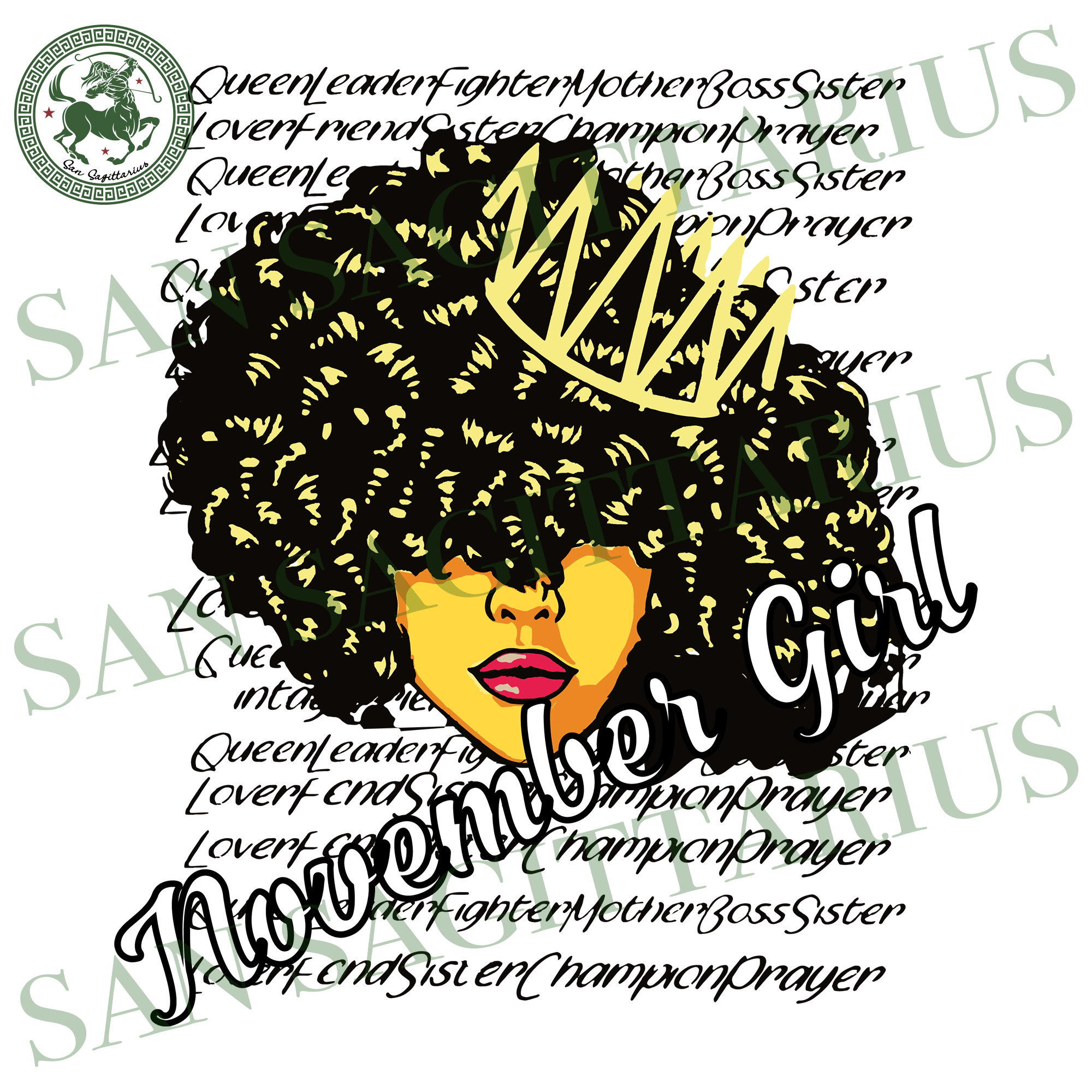 Download November Girl Svg, Born In November, November Queen Svg, Birthday Anni - San Sagittarius