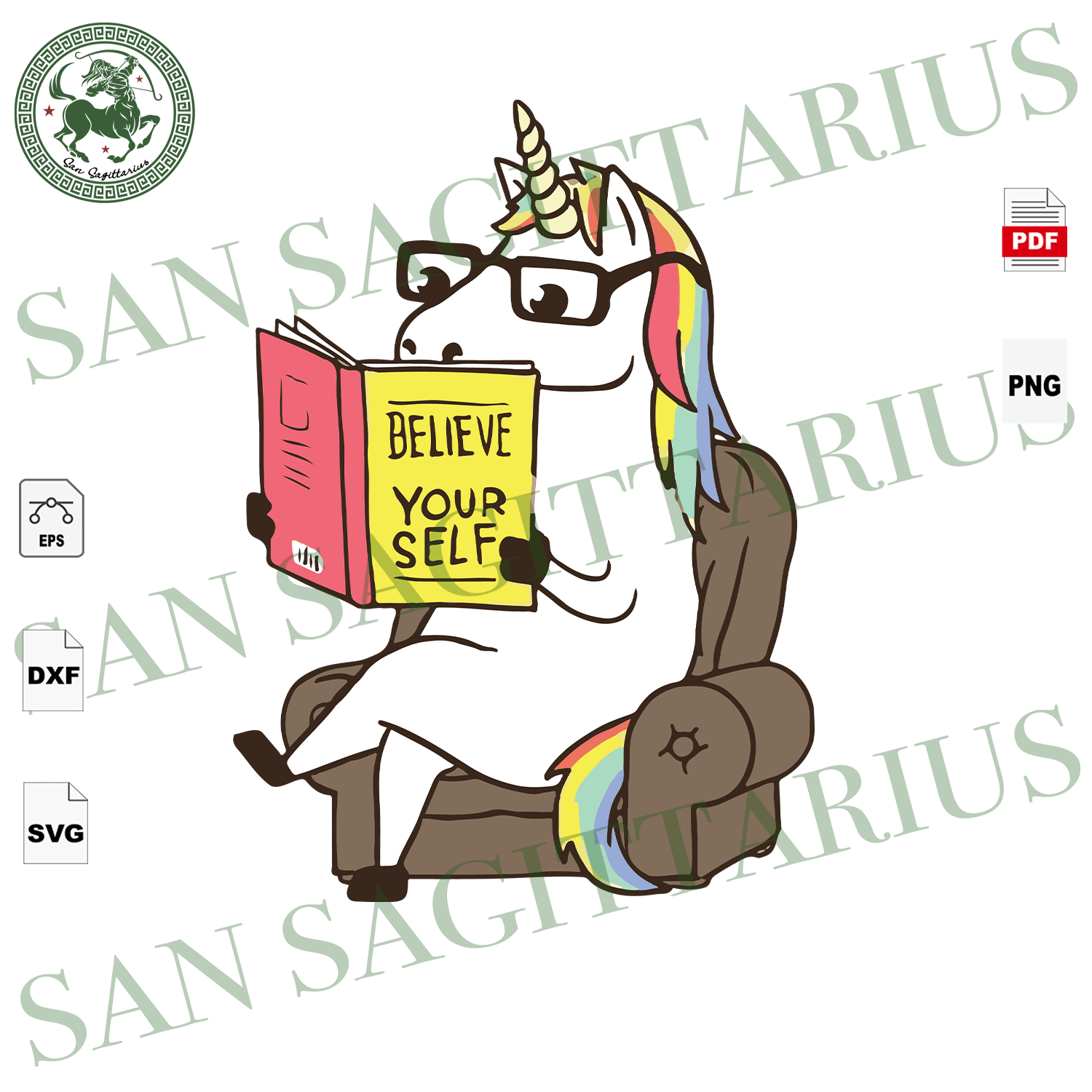 Download Believe Yourself Trending Reading Festival Unicorn Reading Sublima San Sagittarius