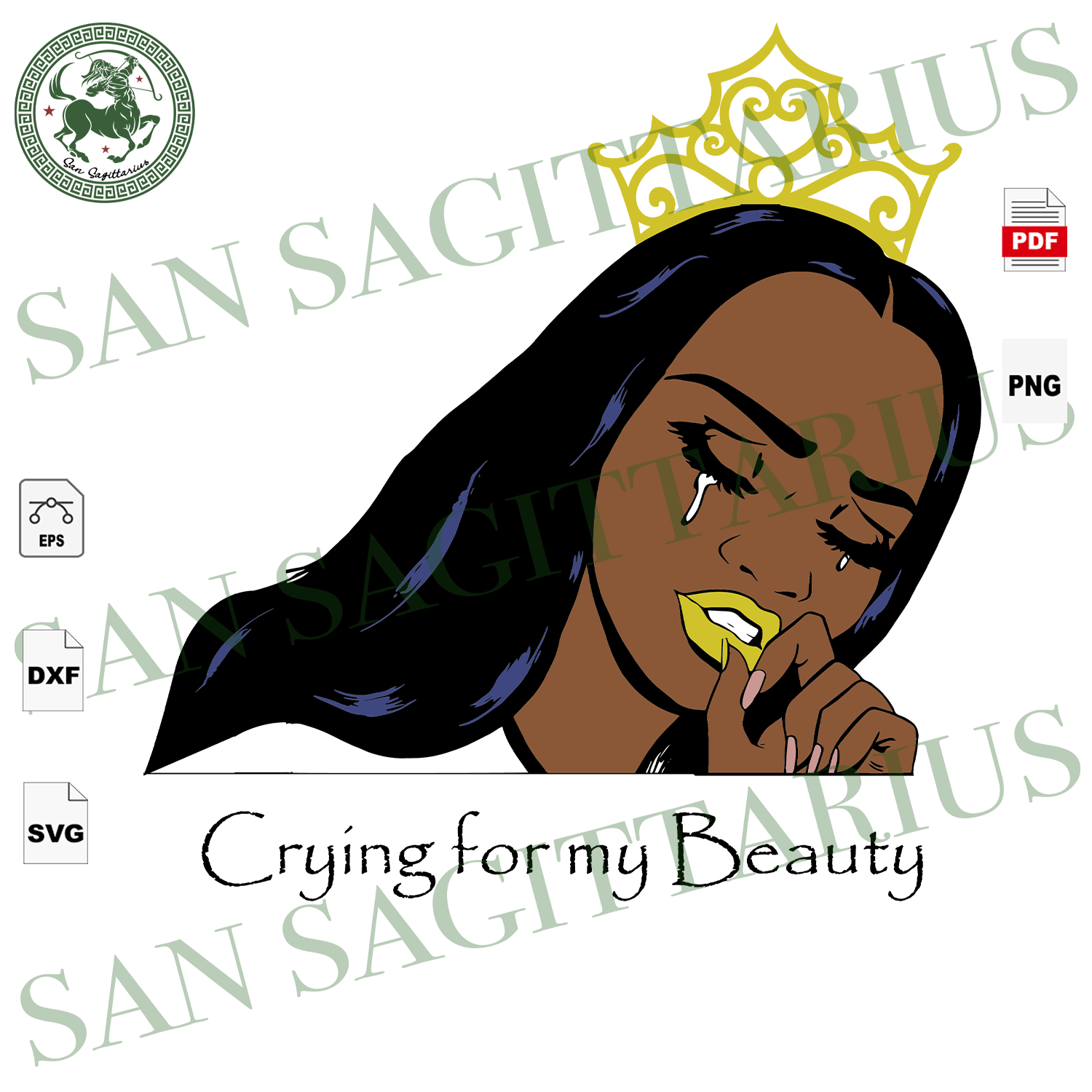 Download Crying Black Girl Svg Black Lives Matter Black Women Svg Black Hist San Sagittarius
