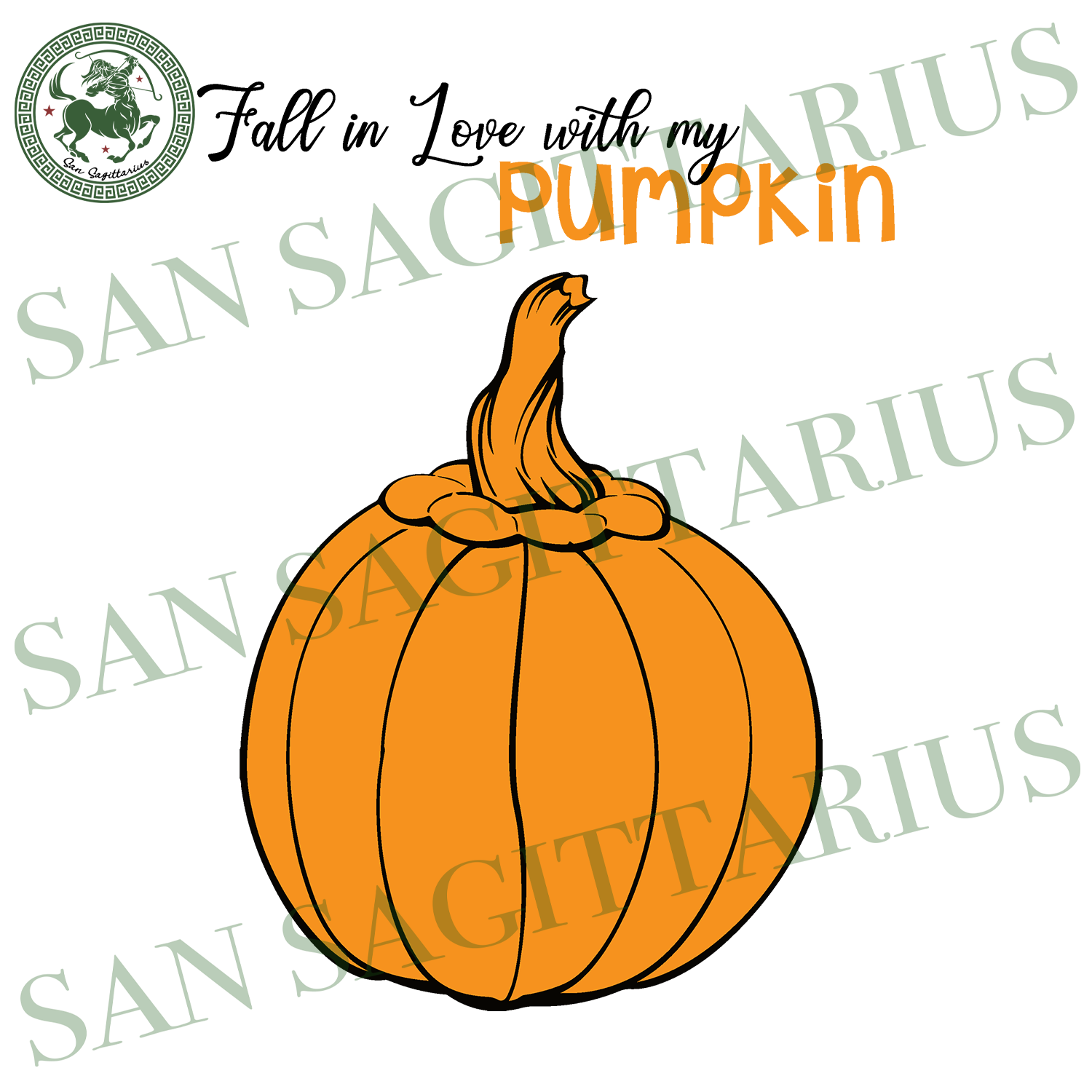 Fall In Love With My Pumpkin, Halloween Svg, Happy ...