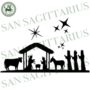 Download Nativity Scene Christmas Christmas Svg Jesus Maria Svg Manger Scene San Sagittarius