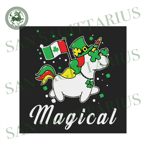 St Patrick S Day Svg Tagged Leprechaun Unicorn San Sagittarius