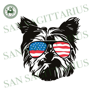 Download Yorkshire Terrier Usa Flag Glasses Independence Day Svg 4th Of July San Sagittarius