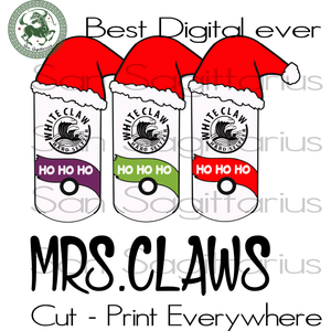 Download Santa Mrs Claws Christmas Svg White Claw Christmas Svg Christmas G San Sagittarius