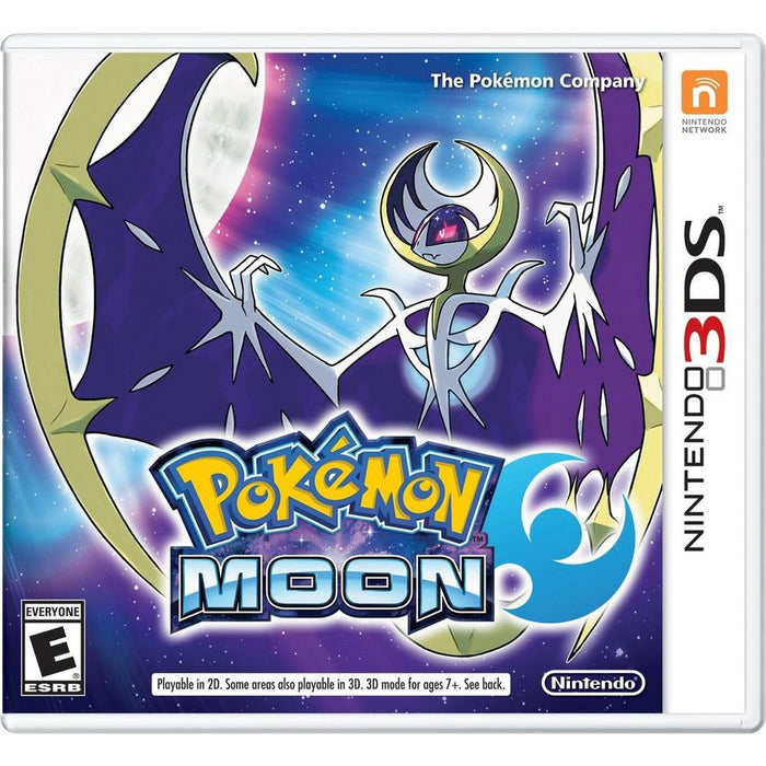 pokemon moon 3ds game case