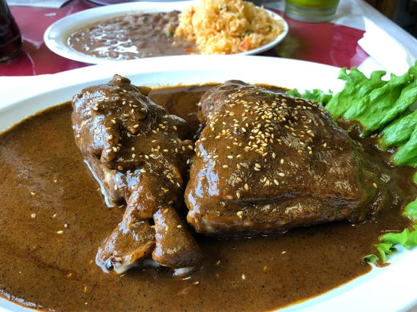 Wine with Mexican food: Mole Oaxaqueño