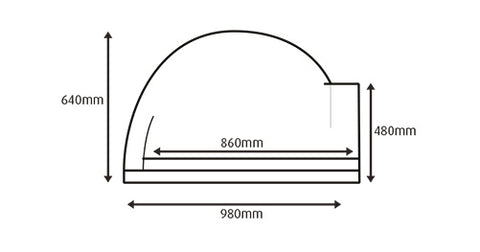 The-Fibreglass-Portable-Oven-Dimensions-Side