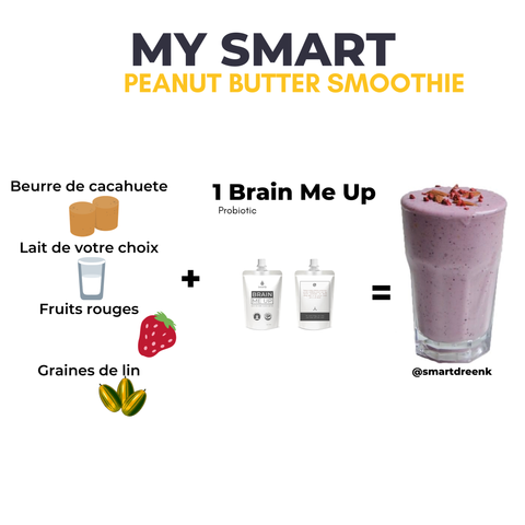 Brain Me Up peanut butter smoothie 