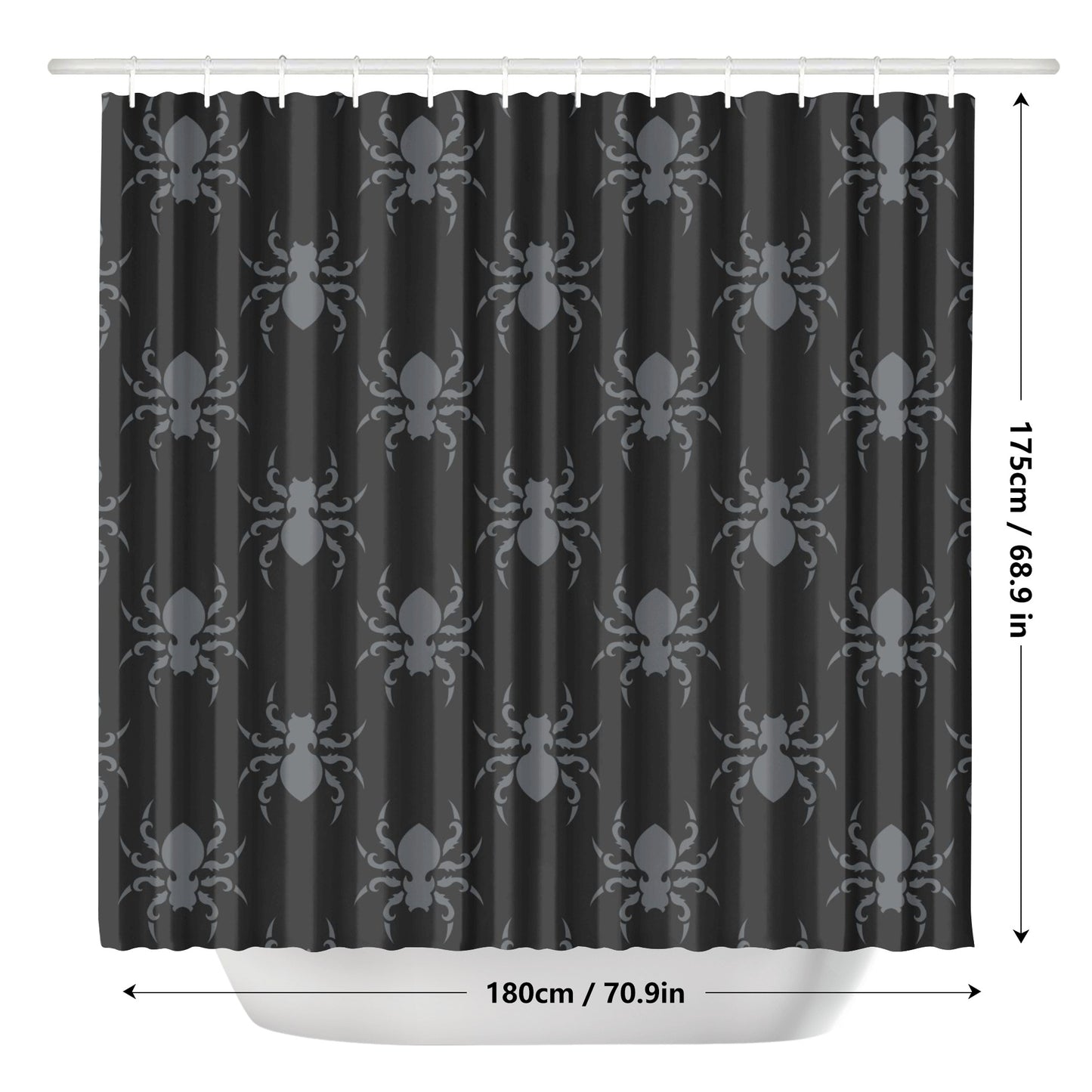 Gothic Spider Shower Curtain