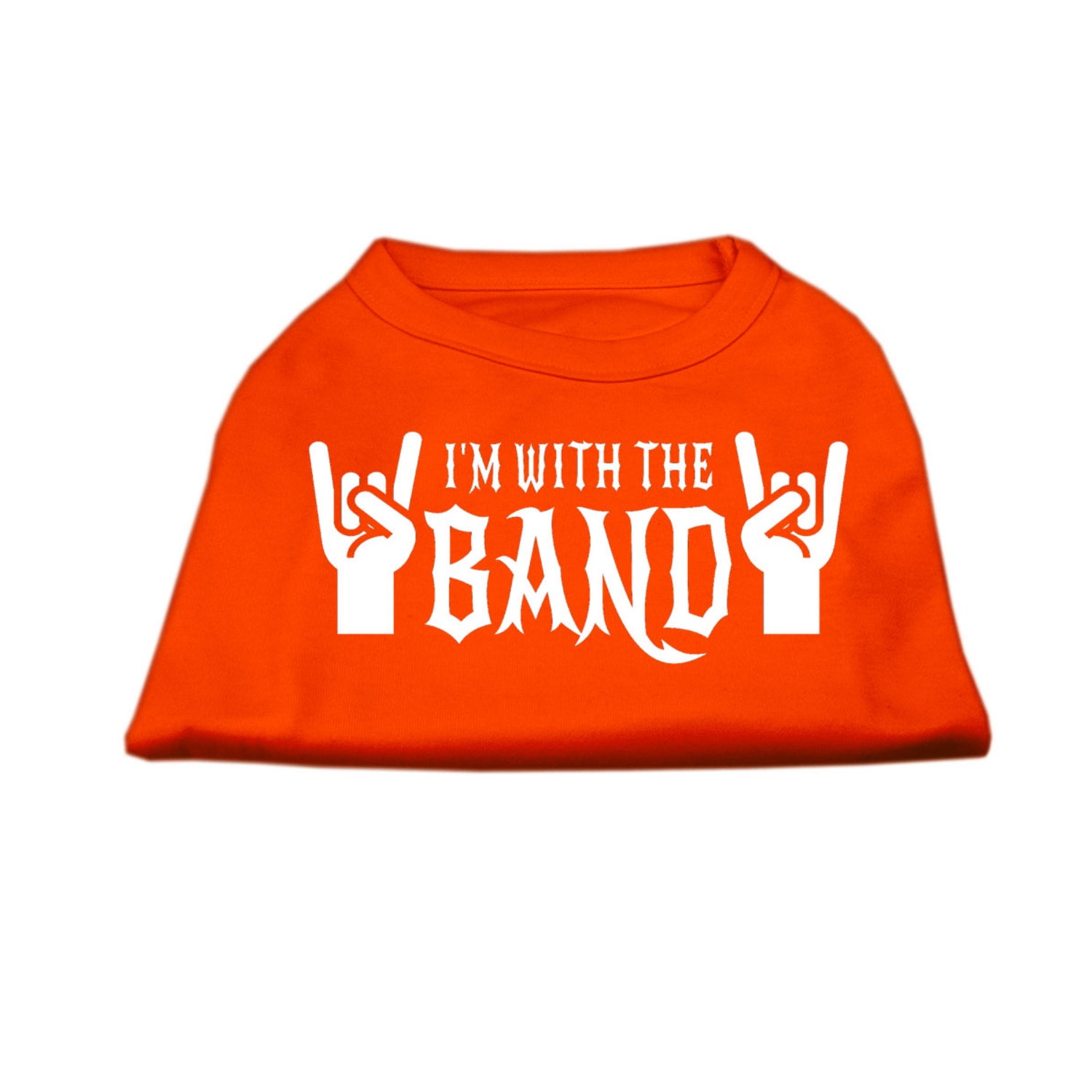 I'm With The Band Pet Shirt Orange