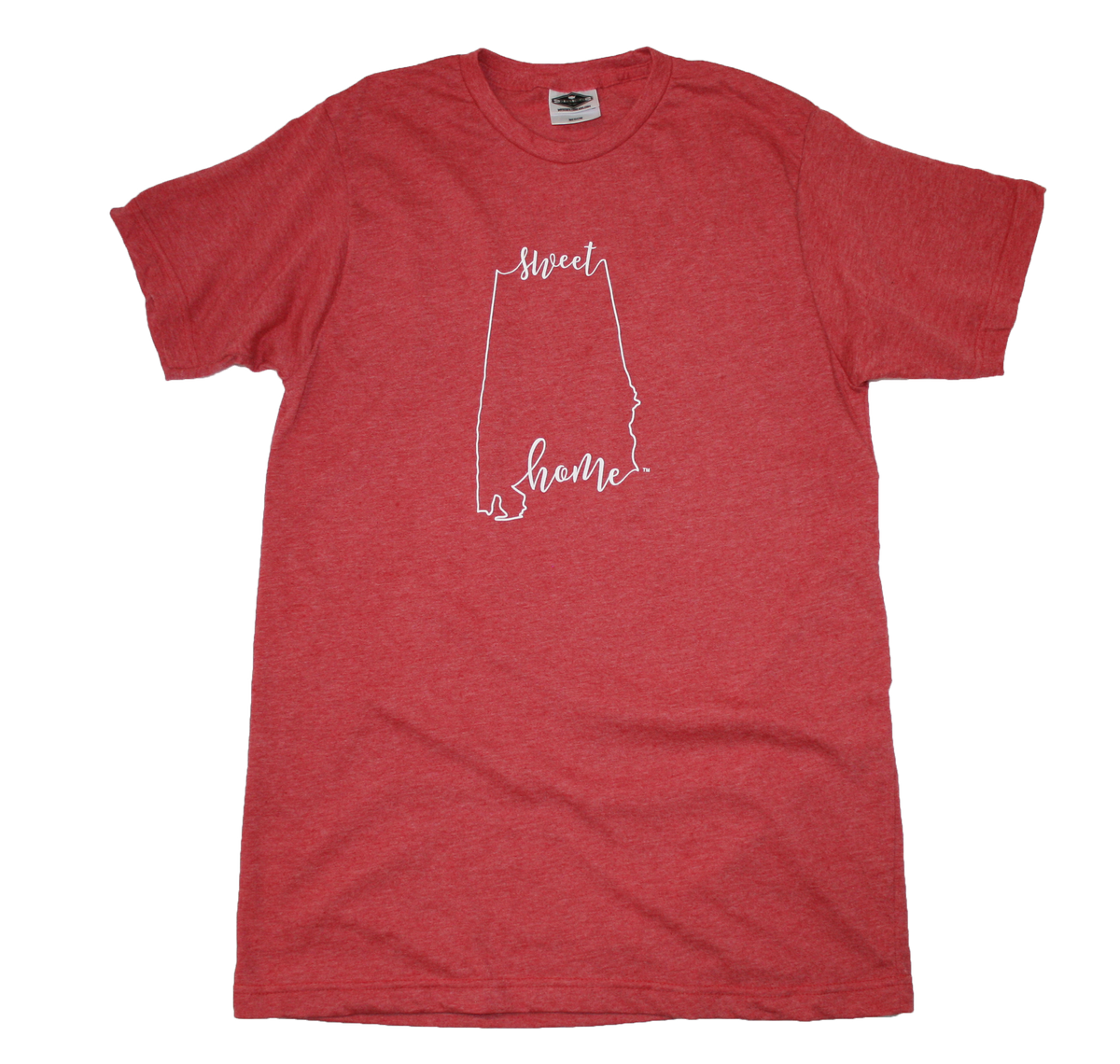 Alabama Tee Calligraphy Outline Sweet Home My State Threads