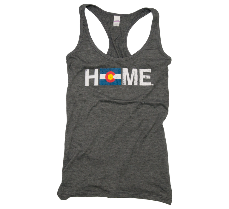 Ladies' Colorado Tank | HOME Design | Red/Blue/Gold — My State Threads