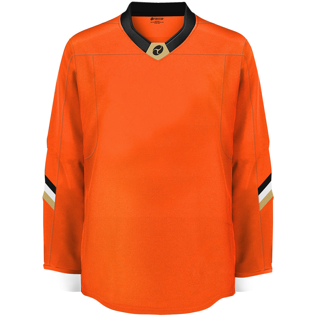 orange hockey jersey