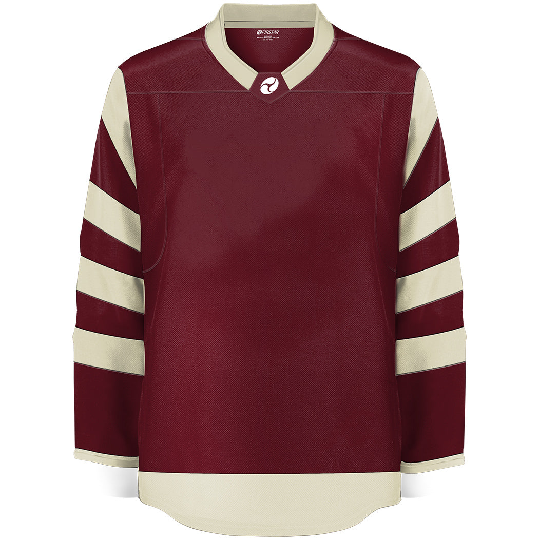 maroon hockey jersey