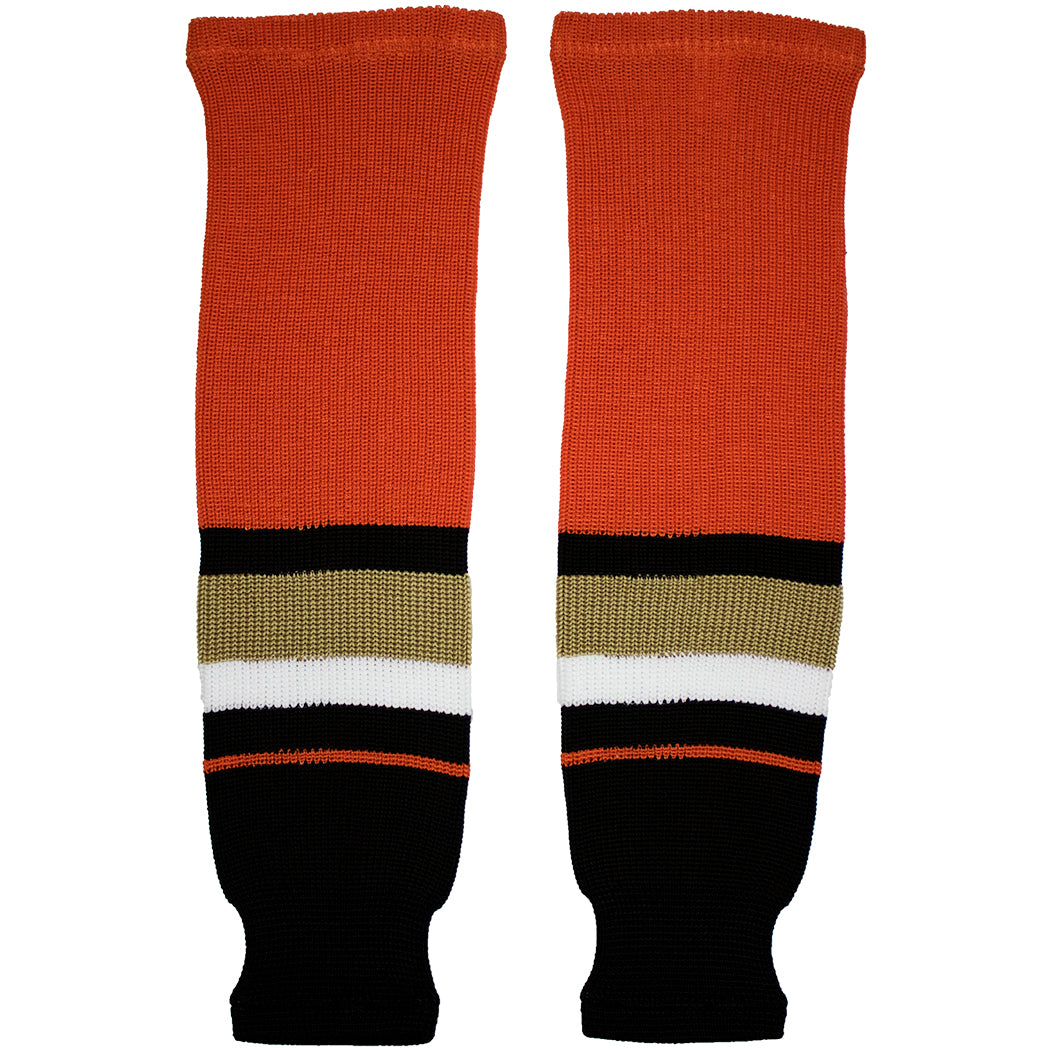 Anaheim Ducks Knit Hockey Socks (TronX SK200) - JerseyTron